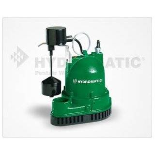 Hydromatic V A1 Submersible Residential Sump Pump, 10 Power Cord