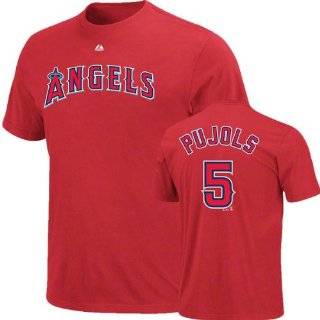  MLB Los Angeles Angels Albert Pujols #5 Name and Number 