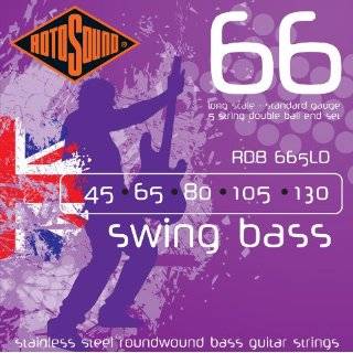   Bass 66 Stainless Steel Double Ball End 5 String Bass Guitar Strings