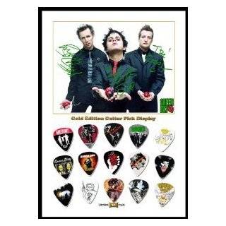 Green Day New Gold Edition Guitar Pick Display With 15 Guitar Picks