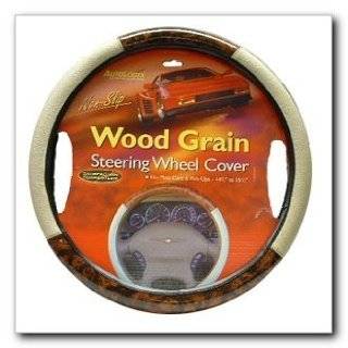 Wood Grain Steering Wheel Cover, Tan (54 6465)