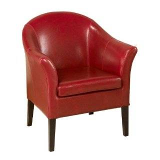  Armen Living Leather Club Chair Gold Leather: Designer Y 