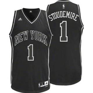   York Knicks Amare Stoudemire Black & White Fashion Swingman Jersey