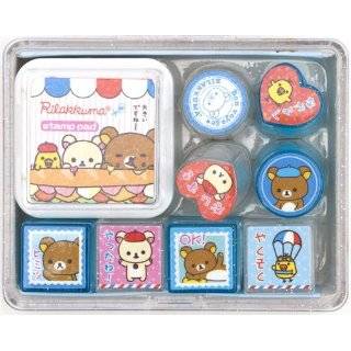  Rilakkuma bears in bed stamp set San X Toys & Games