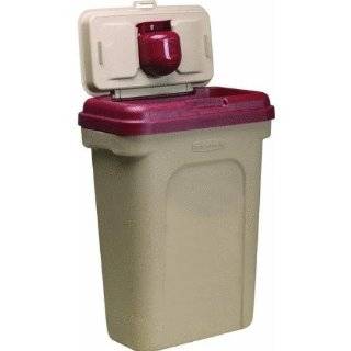 Pet Food Storage Container   Chile Red and Taupe   Medium 
