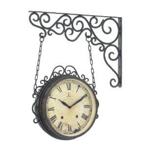 Antique Style French Provincial Double Sided Wall Clock