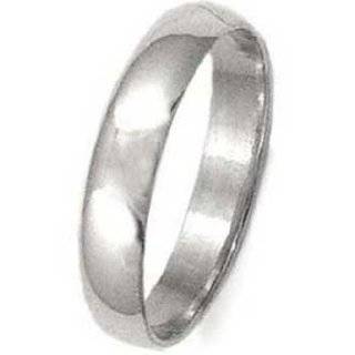  High Polished Sterling Silver 4mm Wedding Band Jewelry