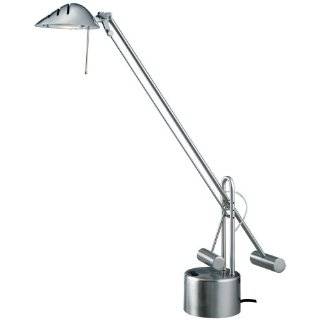 Normande Brushed Steel Halogen Desk Lamp (Not CA Compliant)