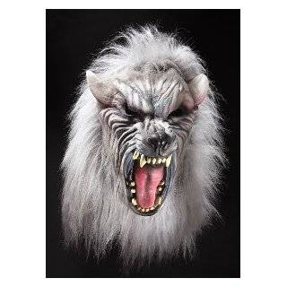  Silver Wolf With Hair Halloween Mask Toys & Games