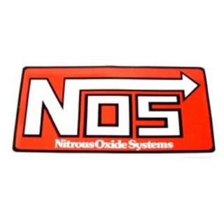  NOS Nitrous oxide LOGO   5 RED   Vinyl Decal Sticker Automotive