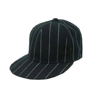  Plain Fitted Flat Bill Hat Clothing