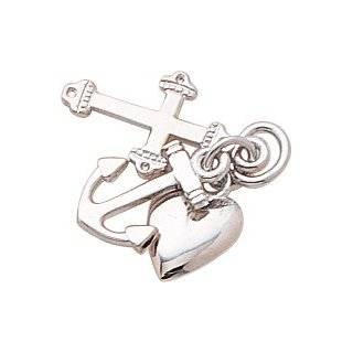  Faith, Hope, Charity Charm   Gold Plated Jewelry