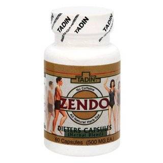 Tadin Tea, Zendo Dieters, 60 Capsules in 1.7 Ounce Bottle (Pack of 4 