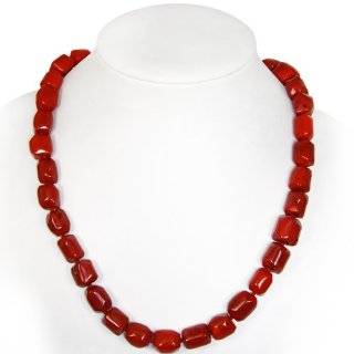Red Genuine Bamboo Coral Necklace(Small size Beads)
