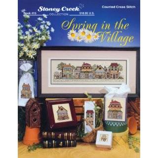 Counted Cross Stitch Pattern Book Spring In The Village