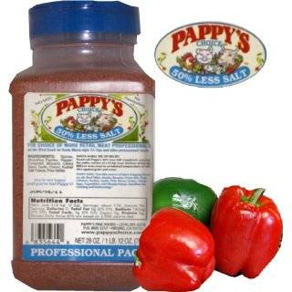 Pappys Choice Seasoning with 50% Less Salt (28 Oz Professional Pack)