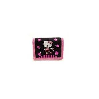  Sanrio Hello Kitty Plaid Tri fold Pock Wallet (Pink) Toys & Games