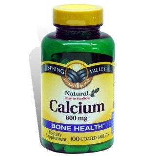 Spring Valley Natural Vitamin D Bone Health Calcium  600mg 