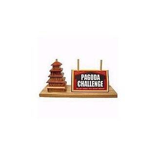 Square Root Games 0027 Pagoda Challenge in Natural Finish Solid 