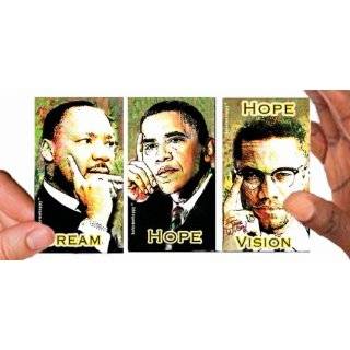  Malcolm X, Barack Obama, Martin Luther King Jr. Trio 