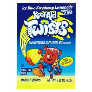 Kool Aid Twists Ice Blue Raspberry Lemonade Unsweetened Soft Drink Mix 