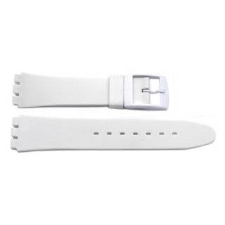 12mm White Resin Replacement Watch Band for Standard ladies Swatch 