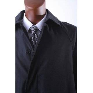  London Fog Mens Durham Single Breasted Fly Front Balmacan 