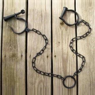   Antique Replica Pirate Handcuffs   Iron Jailor Cuffs