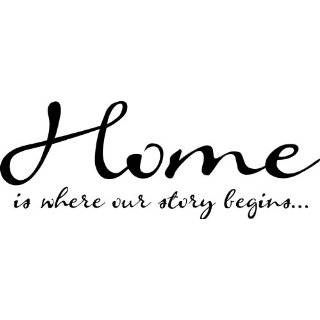   Our Story Begins vinyl lettering wall art sayings home decor decal