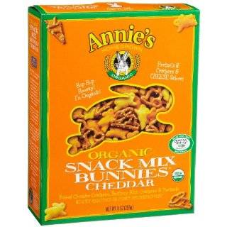 Annies Homegrown Cheddar Bunnies Baked Snack Crackers, Original, 12 