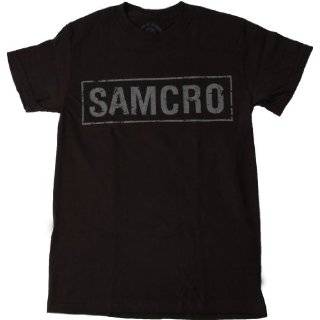 Sons of Anarchy Samcro Logo Black T shirt