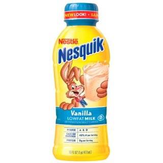 Nestle Nesquik Flavored Milk, Vanilla (1 %), 16 Ounce Bottles (Pack of 