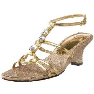 J.Renee Womens Andria Sandal,Andria Gold,5 M US Shoes