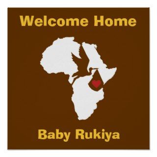 African Gotcha Day   Welcome Home Poster