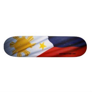 Philippine flag skateboard
