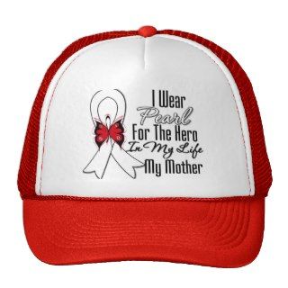 Lung Cancer Ribbon Hero My Mother Hats