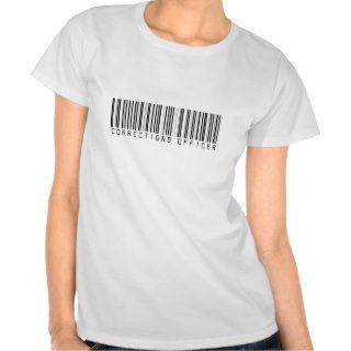 Corrections Officer Bar Code T Shirt