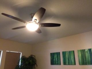 Indoor Brushed Nickel Ceiling Fan Hampton Bay Lyndhurst 52