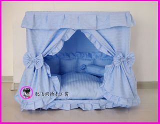 Gorgeous Handmade Princess Pet Dog Cat Bed House 1 Candy Pillow