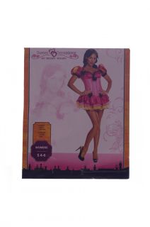 Womens Sexy Storybook Princess Halloween Costume Dress Pink Faiytale SM 4 6 New