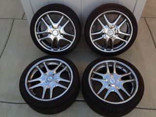 20" Azev Chrome Wheels Rims Tires 5x114 3 Lexus Nissan Infiniti M GS300 400 350Z