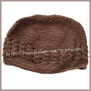 Coffee Baby Kids Knit Crochet Handmade Beanie Skull Hat Cap
