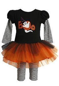 New Bonnie Baby Girls Halloween or Dress Up Tutu Dress Costume w Leggings