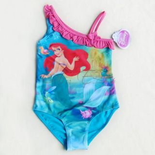Girls Princess Ariel Mermaid Swimsuit Swim Swimming Costume Ages 3 6 Years