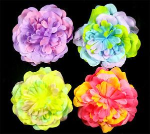 4 Pcs Baby Girl Toddler Hair Flower Colorful Bow Clip 4" 7C1