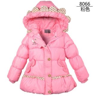 Baby Girls Kids Cotton Coat Winter Jacket Hoodies Snowsuit 4 5years PK055 120