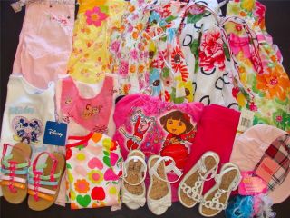 32pc Used Baby Girl Size 3T 4T 3 4 yrs Spring Summer Outfit Dress Clothes Lot