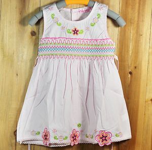 Beautiful New Pink Infant Baby Girls Dress Children Girl Clothes Size 2 Years