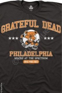 New Grateful Dead Spaced at The Spectrum Philadelphia Hockey Bear T Shirt