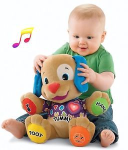 Musical Laugh Learn Love Play Educational Baby Toy Puppy Plush English Songs